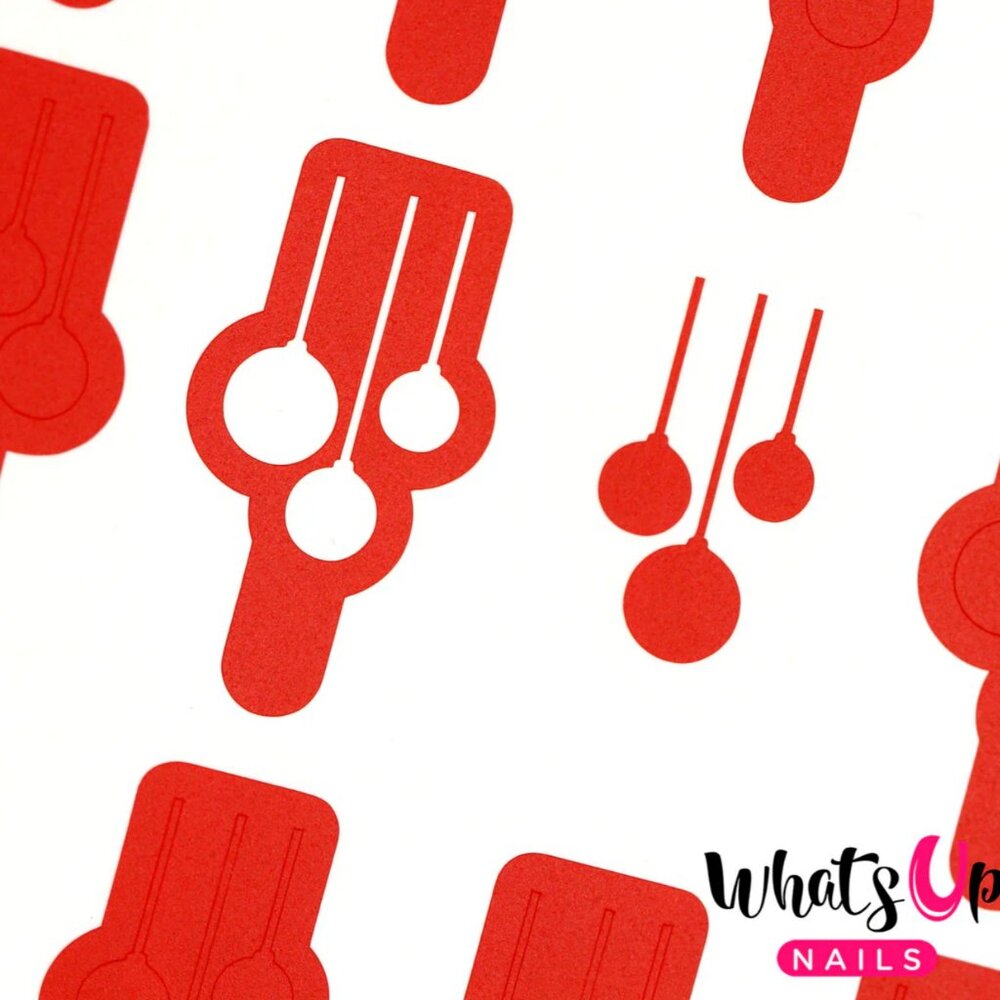 Whats Up Nails - Festive Globes Stencils
